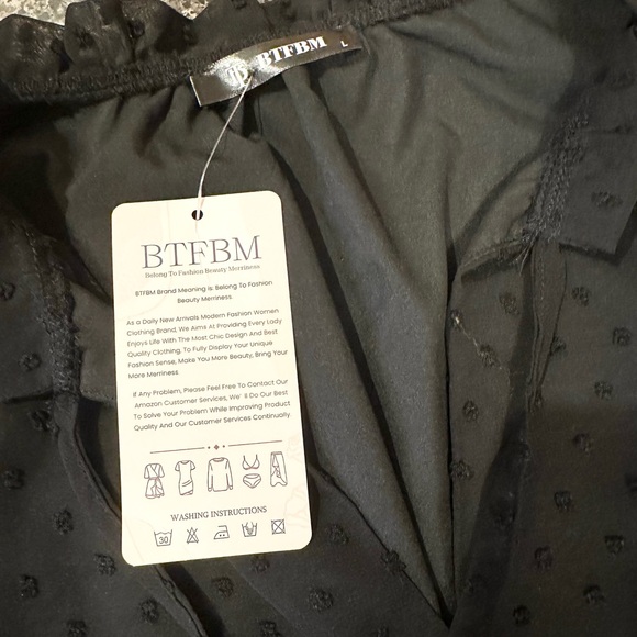 BTFBM Ruffle Tiered A-Line Swing Dress NWT - Picture 10 of 12